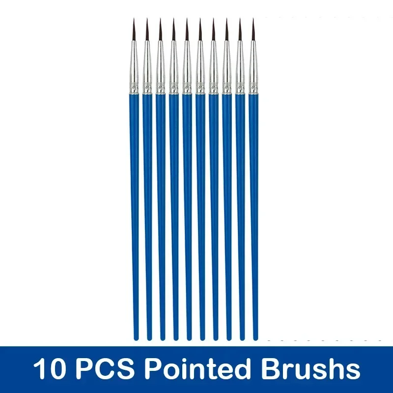 Versatile Paint Brush Set for Acrylic, Watercolor, and Oil – Ideal for Artists and Students