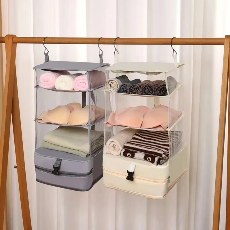 Travel Storage Bag Dormitory Wardrobe Hanging Multi Functional Clothing Underwear Socks Compression Bag