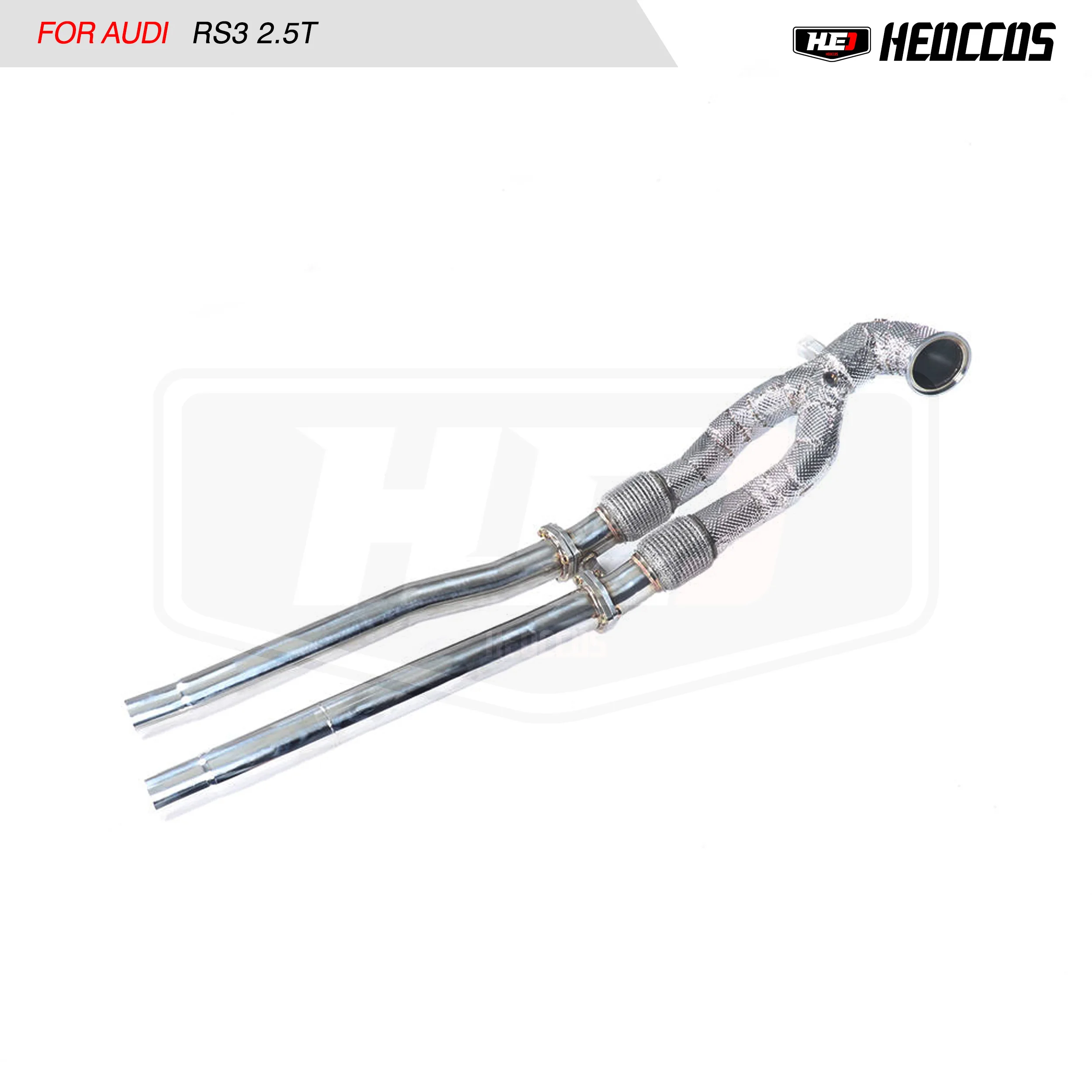Tubo Di Scarico Heo Per Downpipe Catless Audi Rs3 2.5T Senza Catalizzatore