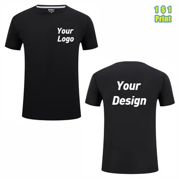 T-shirt sportiva ad asciugatura rapida Logo personalizzato Ricamo Poliestere Marchio personale Abbigliamento uomo e donna Estate 8 colori Top moda 1