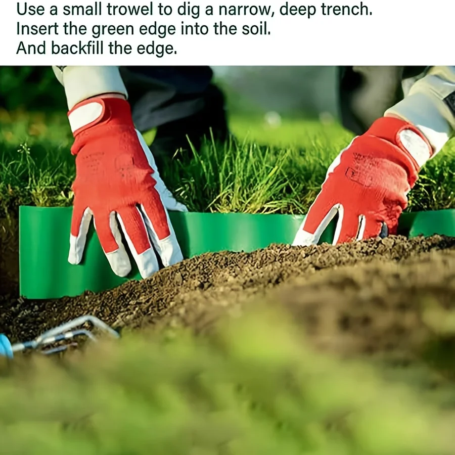 Horticultural Soft Fence Grounding Fence Guardrail Household Flower Grass Keeping Garden Soil Stone Isolation Board 1PC