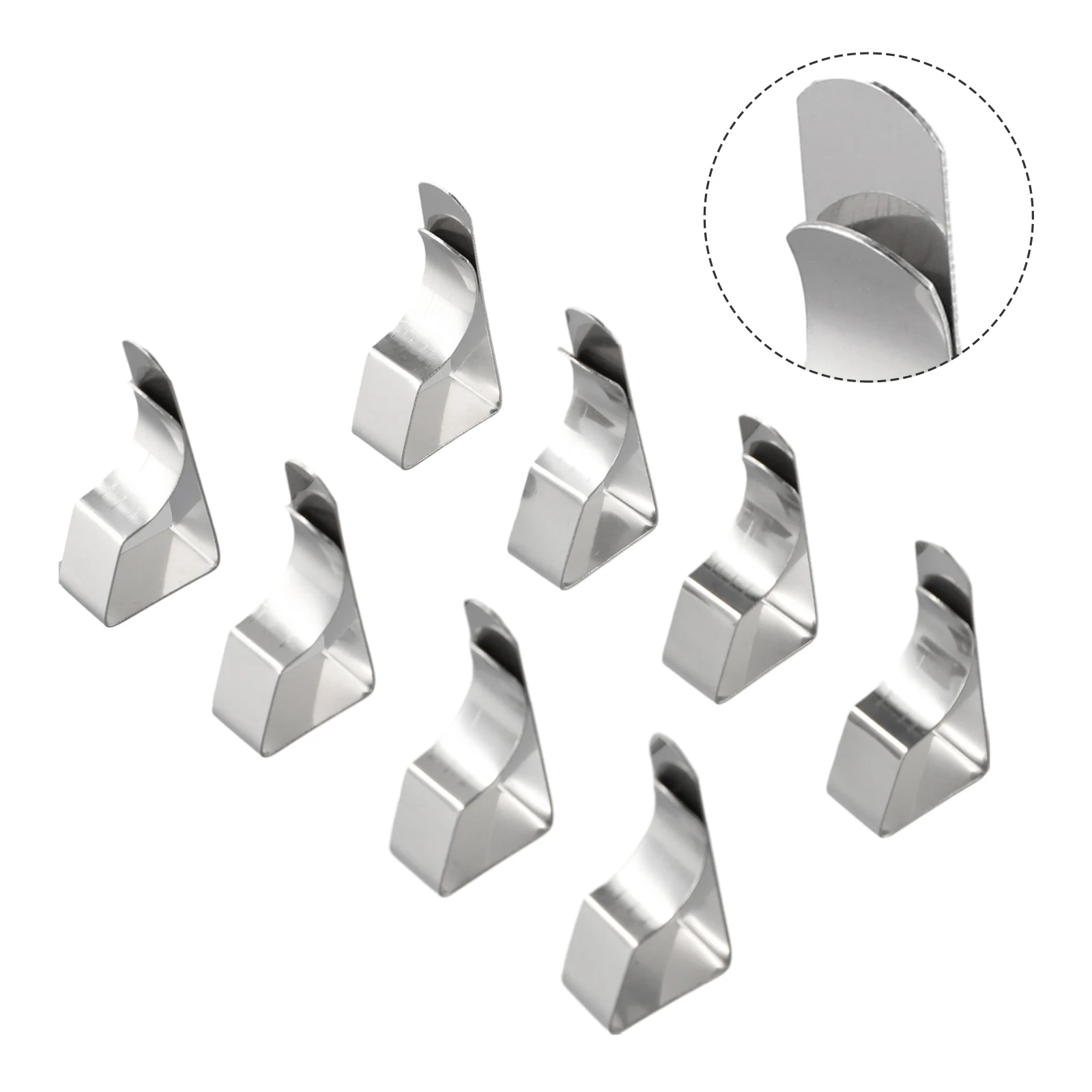 

Durable Useful Tablecloth Clip Stainless Steel Tablecloth Clamps Holder Clip 5.1*2.6*1.3cm 8x Accessories Replacement