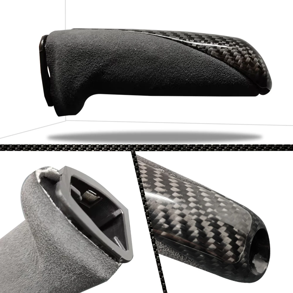 Handbrake Grips Cover For BMW E83 E90 E92 E60 E61 F30 F31 F32 F33 F34 F35 E39 F10 F20 F80 F82 F83 Accessories Real Carbon Fiber