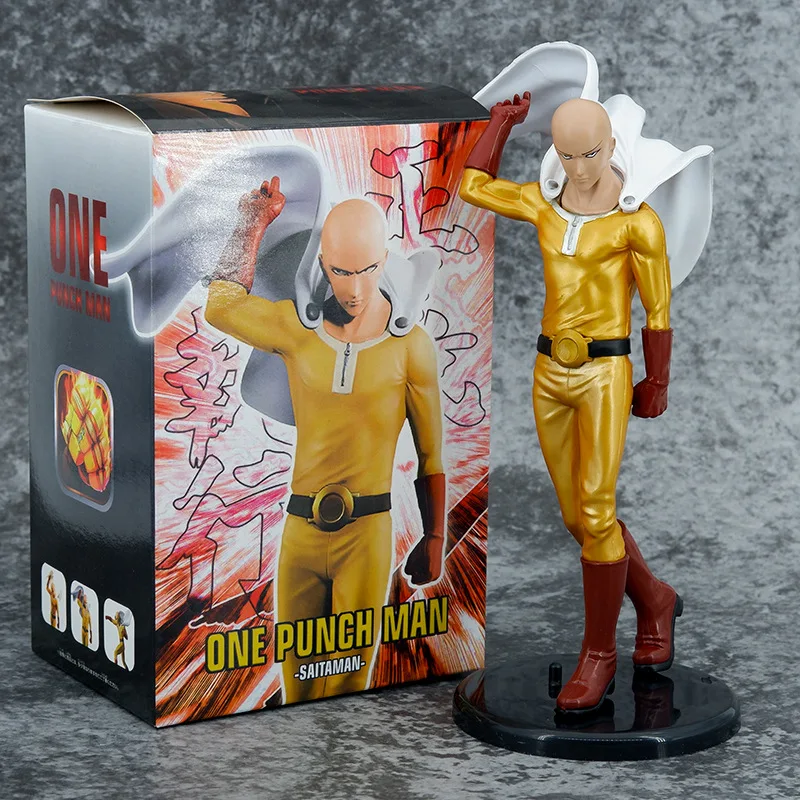 15CM One Punch Man Figura Anime Personaggi Saitama Azione Figura Statua Fatto a mano Figure Decorazioni Modello Ornamenti Auto Casa Desktop Regalo per i fan di Anime