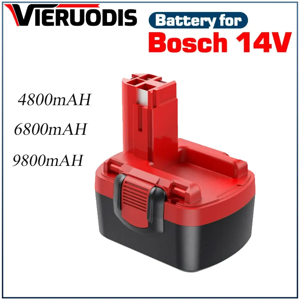

14.4V 4800/6800/9800mAh Replacing Battery For Bosch Screwdriver drill bit PSR GSR VE-2,GSB VE-2 NIMH Power Tools