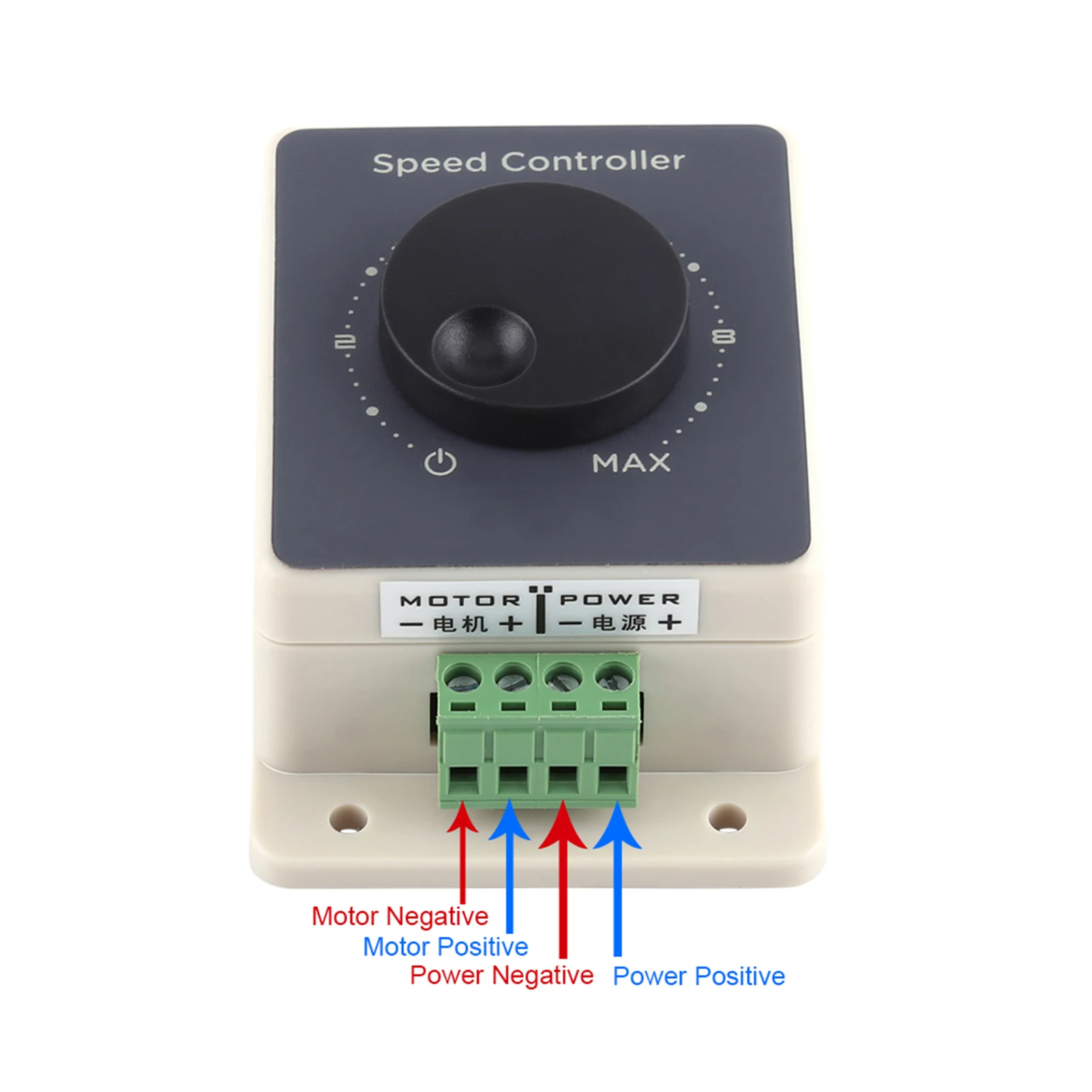 DC10-60V 20A Pulse Width Modulator PWM Motor Speed Controller Waterproof Shell Speed Regulator Controller PWM