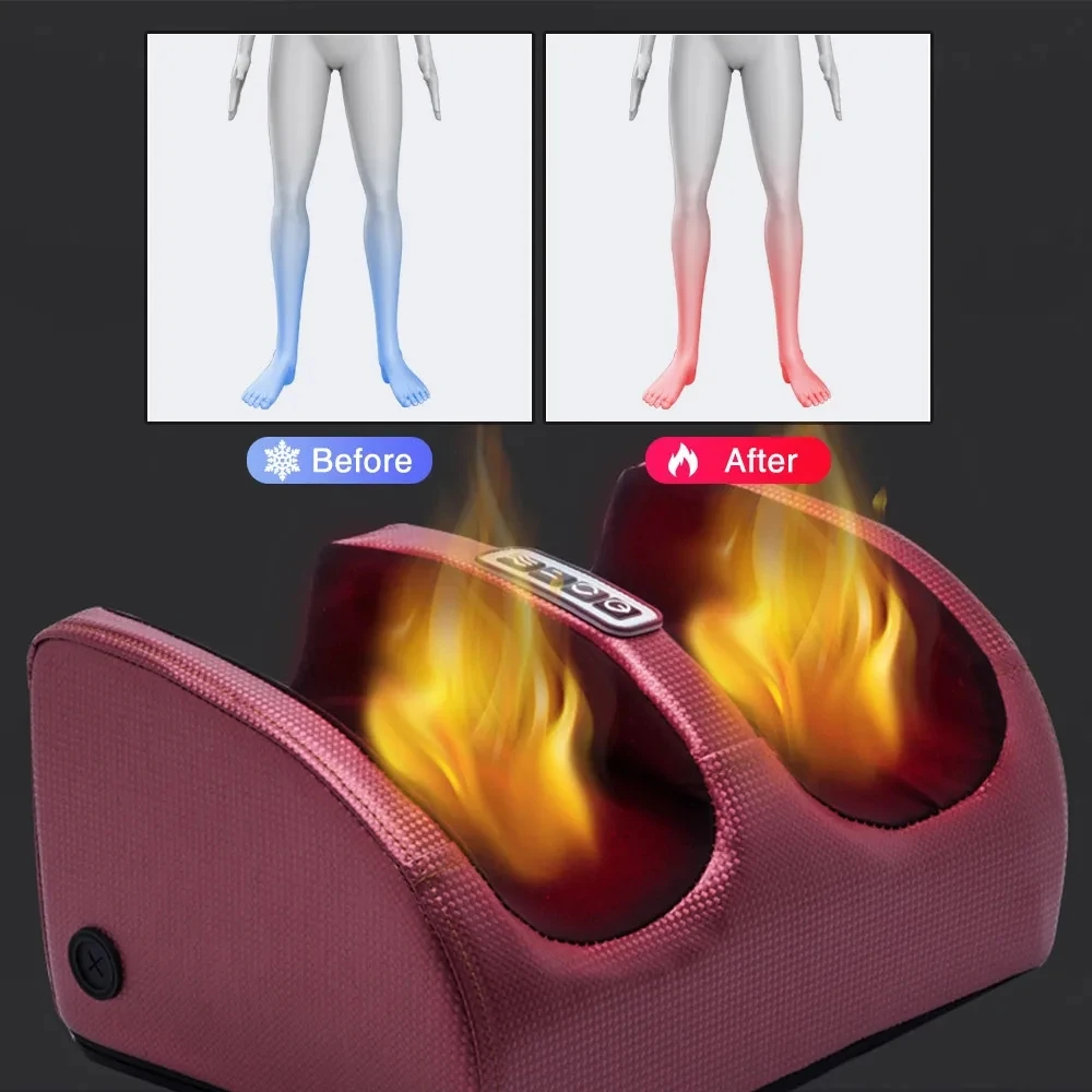 Multifunctional Shiatsu Foot Vibrating Massager Heating Massager Hands Feet and Legs Relaxation Muscle Promote Blood Circulation
