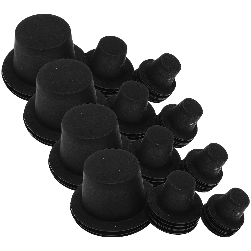 

60Pcs Christmas Black Mini Hats Adorable Tiny Hats Lovely Hats Party Favors