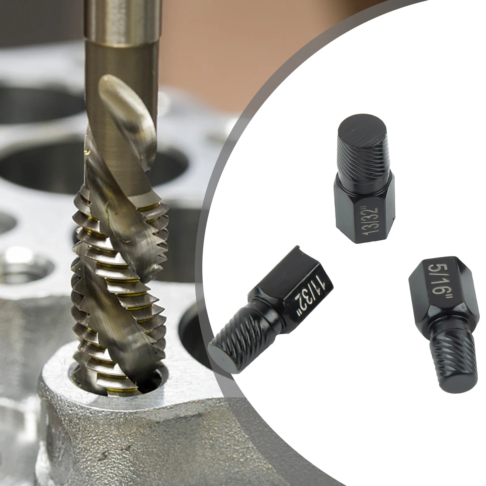 

Nut Removal Tool Nut Extractor Screw Extractor Simple To Use Steel Black Hexagon Removal High Hardness Brand New