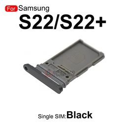 Dual SIM Card Tray Slot Holder Replacement (Single SIM--Black)