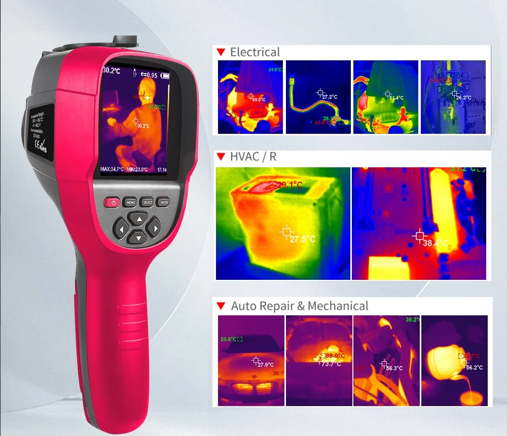 ET692C 256*192 25Hz Handheld Infrared Thermal Imager Visible Light Fusion PCB El
