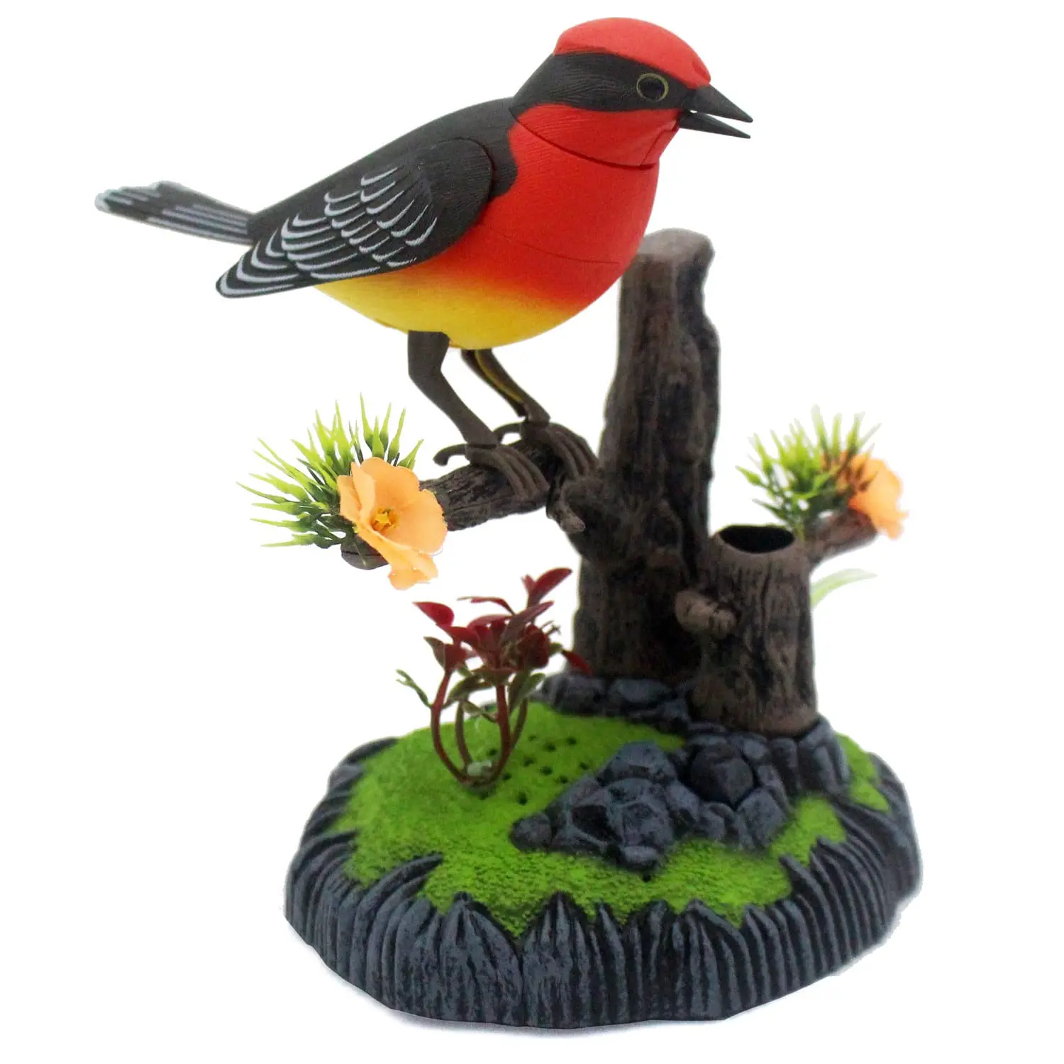 Talking Parrot Cute Electric Battery Operated Control Voice Simulation Parrots Sparrow Bird Repeats What You Say Electric Toy