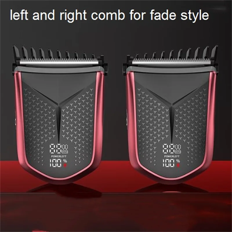 Washable Electric Self Service Hair Trimmer Self-Cut Haircut Kit Fade Style Clipper For Men Width Cutter Blade Bald Head Shaver 2