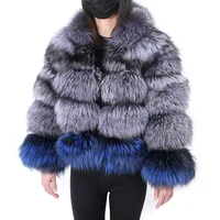 Natural Fox Fur Jacket Coat