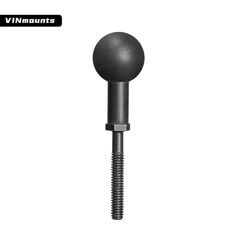 VINmounts Motorcycle Equipment Extension Ball Base 1-in-2 Bracket Connecting Rod Total Length 90mm (VIN-B-007)