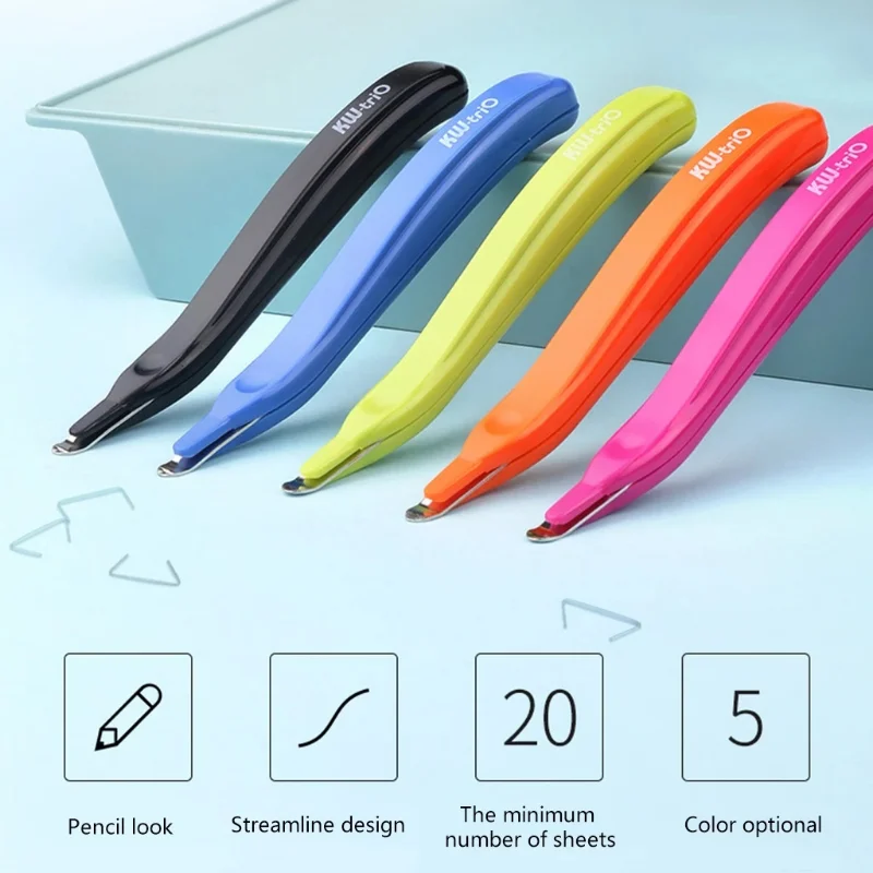 Portable Magnetic Staple Remover Push Style Less Effort Staples Removal Tool 1pcs for Home Office School Stationery