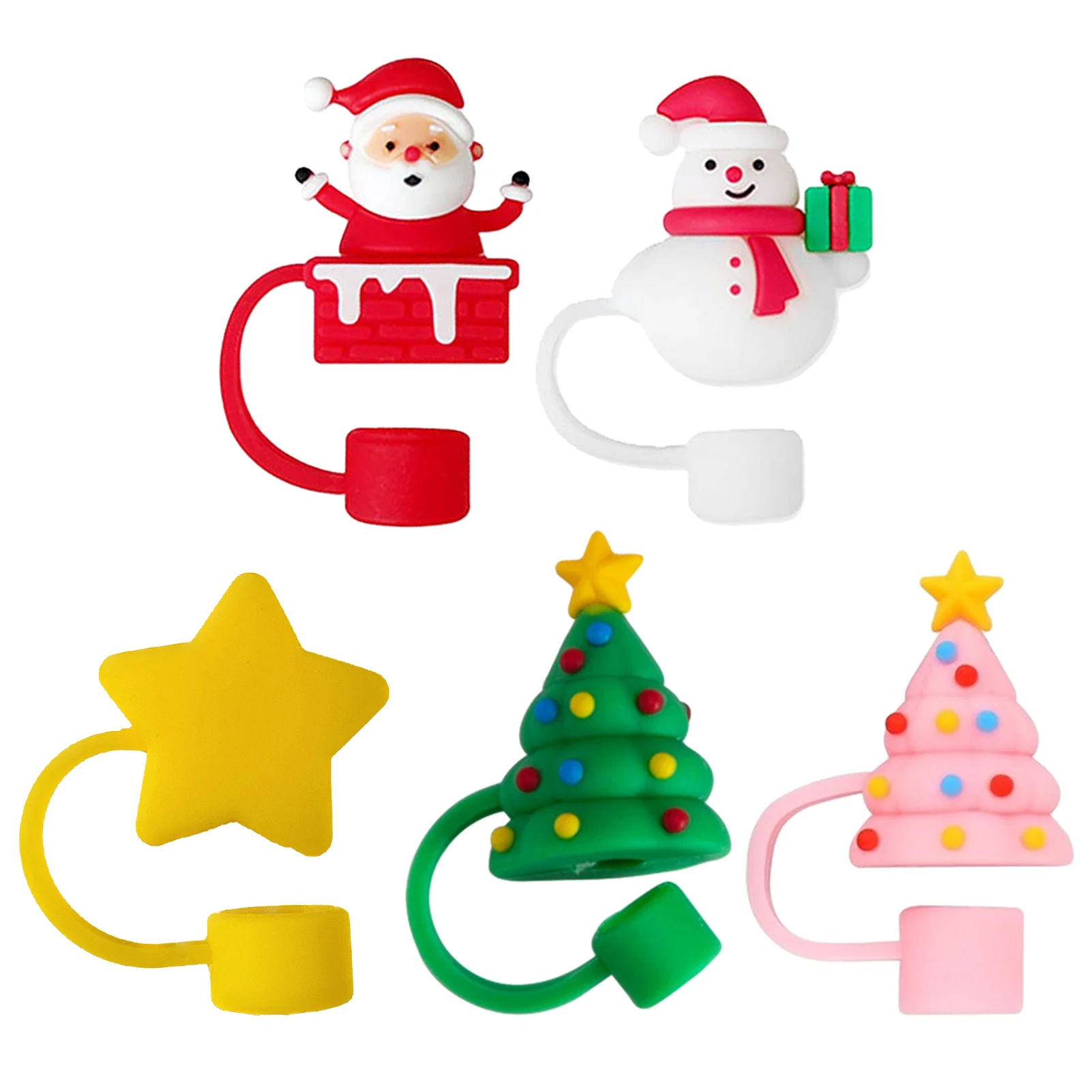 

5 шт., портативные Рождественские узоры