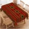 African Ethnic Style Geometric Waterproof Tablecloth Holiday Party Decor Washable Rectangle Table Cloths Home Dining Table Decor 4