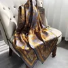 2025 Spring and Autumn New Luxury Square Silk Scarf Women Outdoor Beach Long Windproof Scarf Soft Large Scarf Lady 110*110cm 6