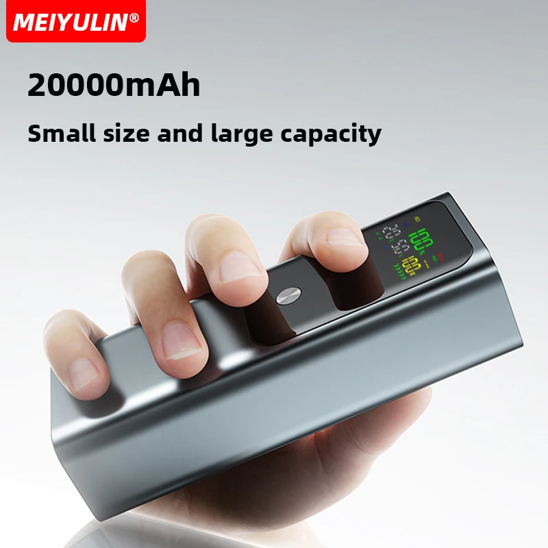 Large Capacity 20000mAh Power Bank Portable 100W USB C Fast Charging Mobile External Battery For iPhone 16 Samsung Xiaomi Laptop 6