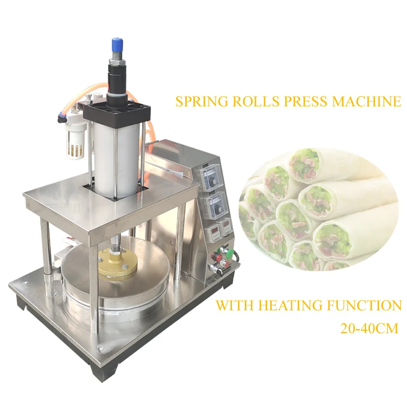 

Pneumatic Pancake Making Machine Commercial Desktop 25cm 30cm 35cm 40cm Pizza Embryo Tortilla Pressing Machine