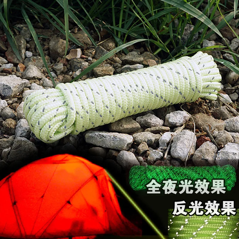 50M Multifunctional Outdoor Paracord 5MM Luminous Umbrella Rope Reflective  Survival Rescue umbrella rope Camping Paracord Cord - AliExpress