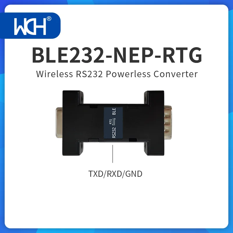 BLE232-NEP Wireless RS232 COM Port Serial Power-Free Converter CH9140 3 pin 9 pin DB9 Cable 2/5Pcs/Lot pcb board pcb board assembly printed circuit board