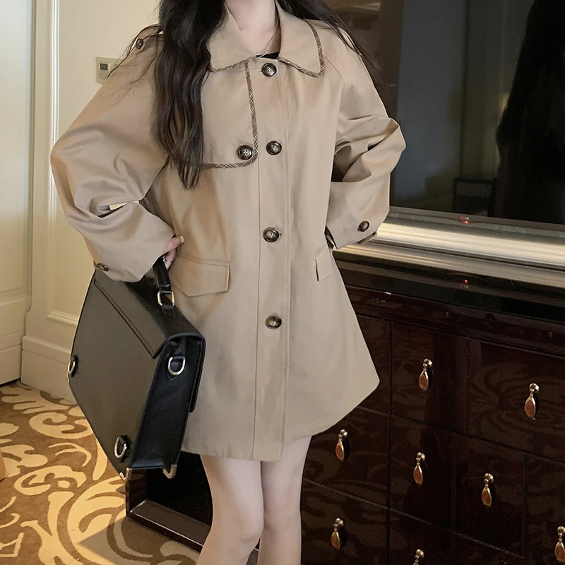 

2023 Women'S Coat Spring And Autumn New Button Loose Versatile Free Shipping