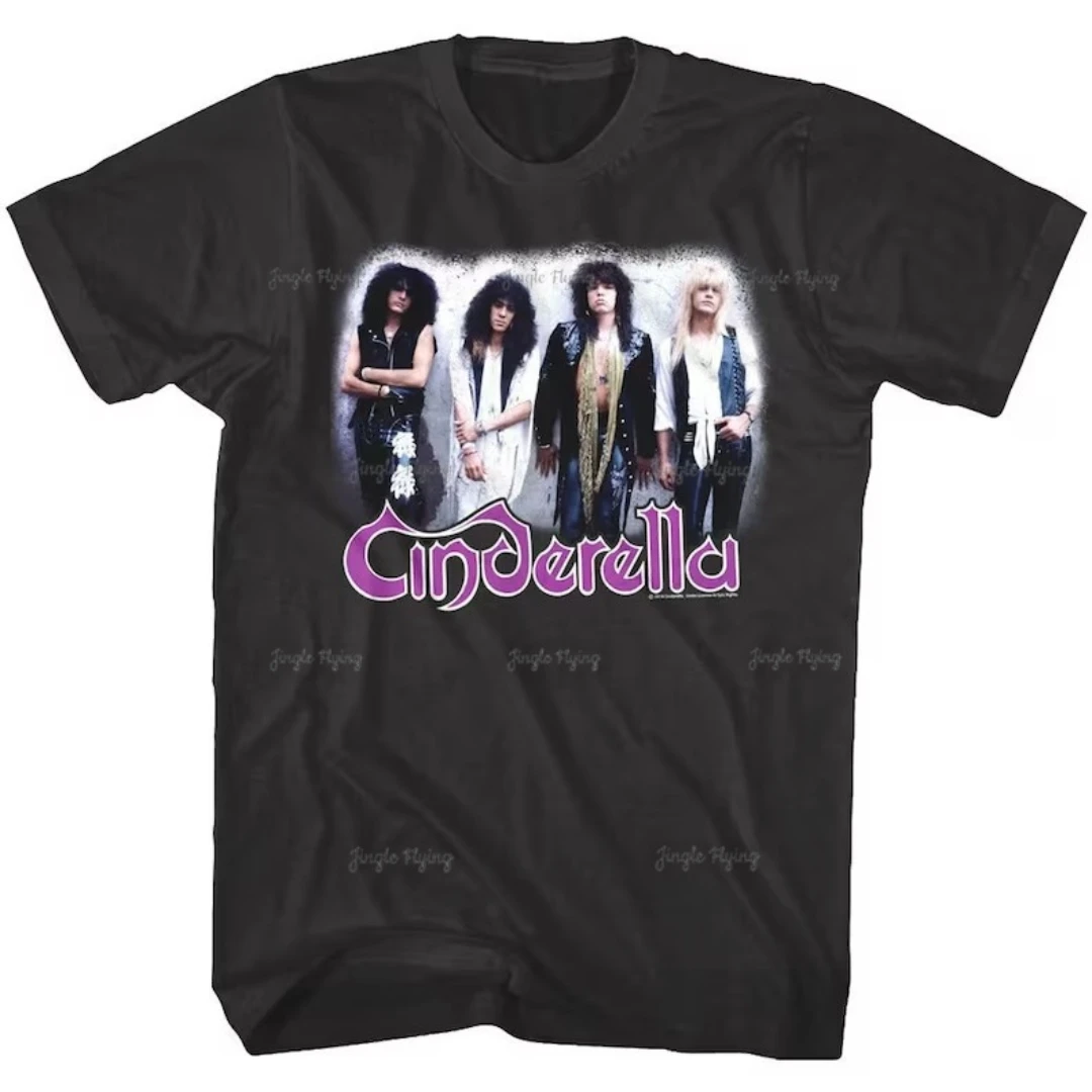 T-Shirt Da Uomo Cenerentola The Last Mile Cover Graphic Tee 80S Glam Metal Band Concert Merch Vintage Rock