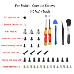 Comprehensive Screw Replacement & Repair Kit for Switch Console and Joycon Accessories (For Console and Tool)