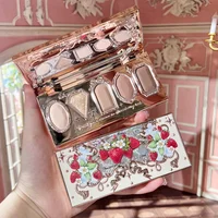 Flower Knows Strawberry Rococo Moonlight Mermaid Jewel Eyeshadow Palette 5 Colors Pearlescent Mashed Potatoes 2023 1