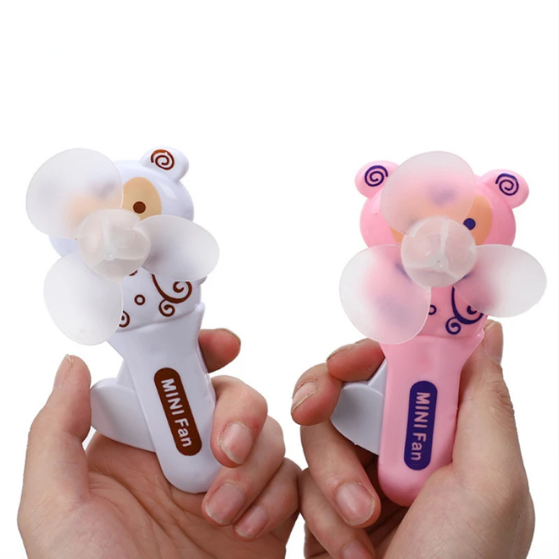 Yiurse Ventilatore manuale portatile, con pressione manuale per bambini, ventola di raffreddamento veloce per picnic, soggiorno, viaggi, camera da letto