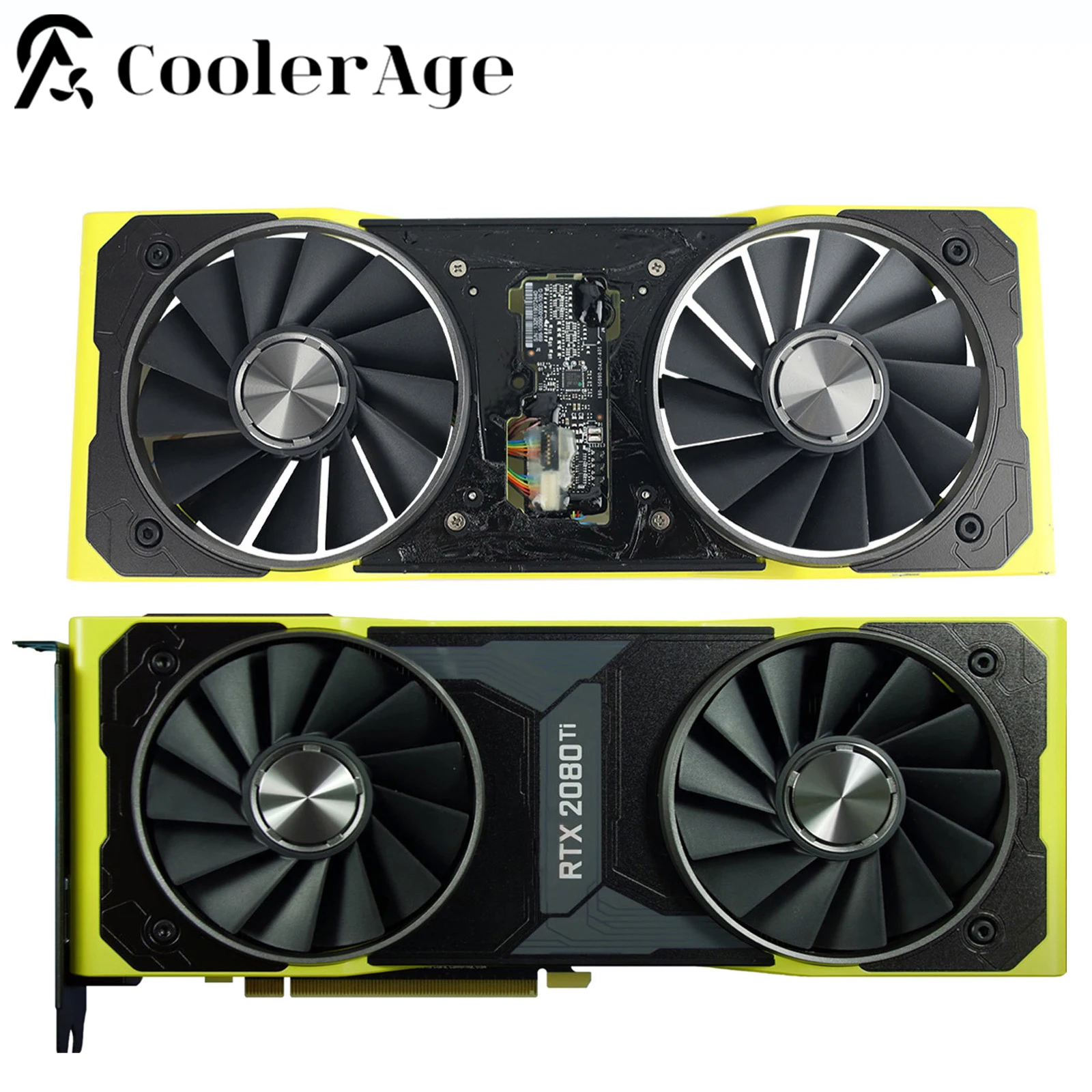 For Nvidia Geforce Rtx 2080 Ti Cyberpunk Video Card Fan With Case 85Mm  Dapa0815B2Up011 Dapa0815B2Up012 Gpu Cooler Fan