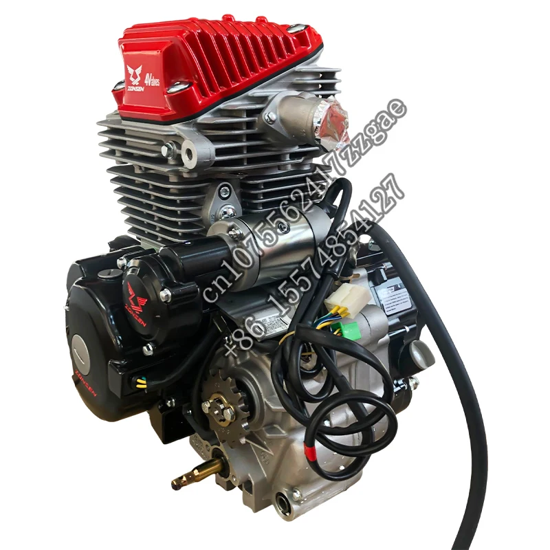 Lightweight piston single cylinder CDI air cooled 4 stroke 4 valve 17KW electrical kick start 250CC engine kit zongshen CB250R motor de motociclet 250cc motorcycle engine assembly cb250r zongshen