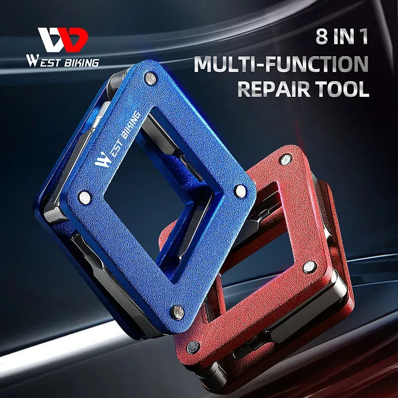 

Инструменты для ремонта велосипеда хромированный ванадиевый стальной гаечный ключ многофункциональная шестиугольная розетка 8-в-1 ремонтный инструмент
