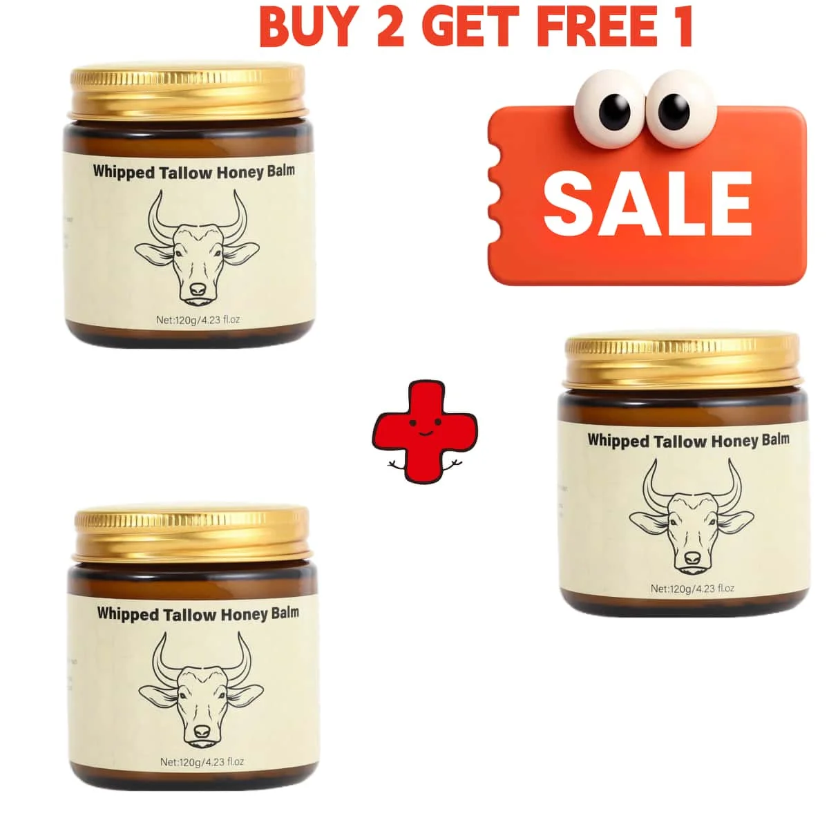 Luxurious Honey-Infused Beef Tallow Moisturizer - Deep Hydration & Redness Repair