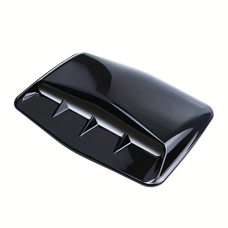 Universal Car Air Outlet Hood Carbon Fiber Bonnet Base Decorative Cover Tape Exterior Hood Car Air Intak Scoop Accessories hood scoop car body trim accessories