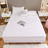 1pc 100% polyester high Deep snug fit Egyption Quality Fitted Sheet only Elastic Band Around Mattress Easy Care(no pillowcases) 2