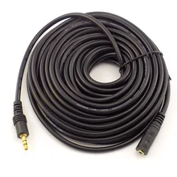 Premium 3.5mm Stereo Audio Extension Cable - Male to Female Connector for Versatile Audio Devices (2pcs)