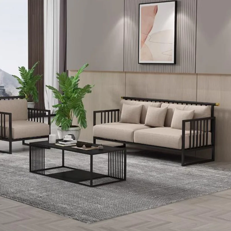 Nordic Leather Office Sofas Chaise Luxury Individual Sleeper Accent Lounge Office Sofas Sectional Bureau Meuble Furniture