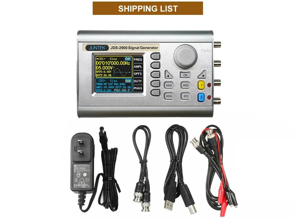 Juntek JDS2900 60M Portable High-Precision Functional Frequency Counter, 15mhz-6