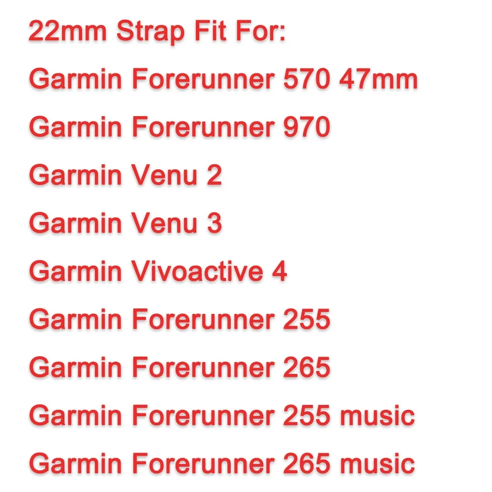 Universal 22mm Men’s and Women’s Silicone Replacement Wristband