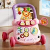 Baby Push Walkers Toys Early Learning Walk Sit Stand Walker AntiRollover MultiFunction Activity Walker Toddler for Infant 1