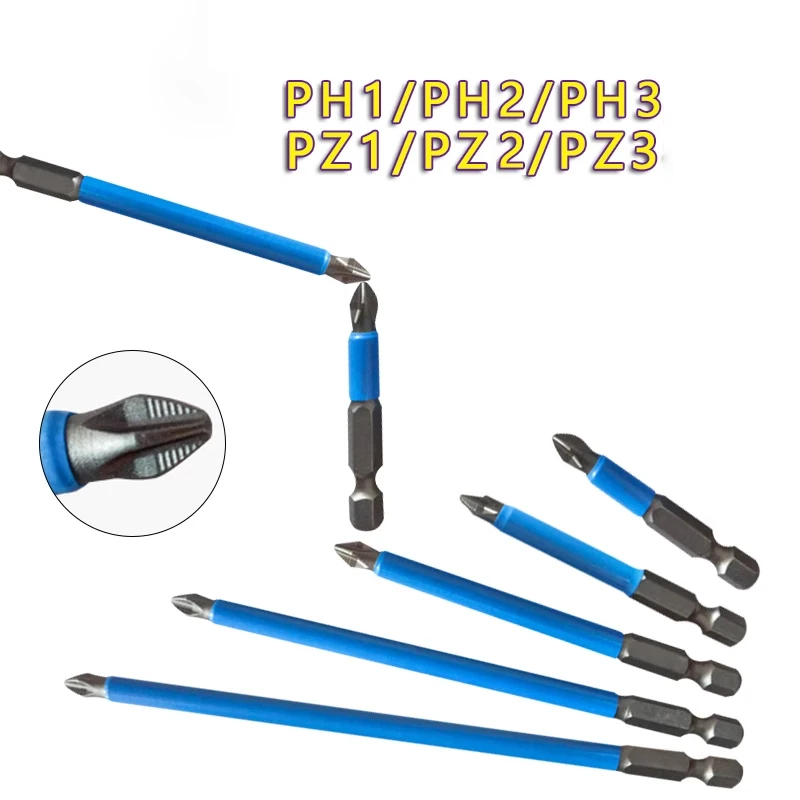 5pcs PH1 PH2 PH3 PZ1 PZ2 PZ3 Magnetic Screwdriver Bit 1 4 Hex Shank 5pcs-ph1-ph2-ph3-pz1-pz2-pz3-magnetic-screwdriver-bit-1-4-hex-shank