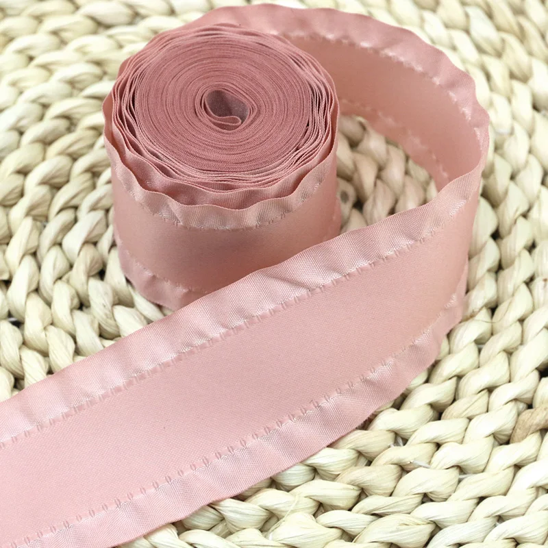 (5Yards/roll)40mm Skirt Shape Satin Ribbon Hair Bow Gift Wedding Christmas Lace Sewing Accessories Tablecloth Curtain Decoration