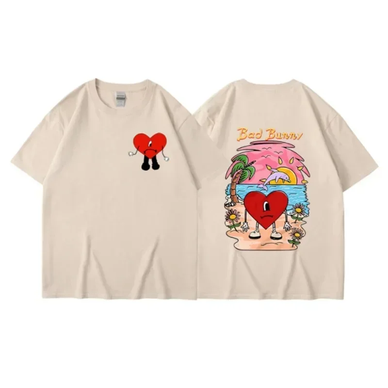 Bad Bunny T-shirt Women's T-shirt Casual T-shirt Summer Street Short Sleeve Fashion Harajuku T-shirt Clothing 4