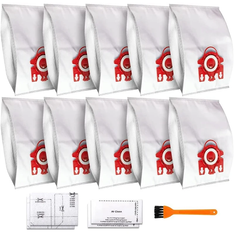 10 шт. Сменные совместимые Airclean 3D Efficiency пылесборник для Miele FJM, compact C2, S241-256I,S290,S300I,S578,S700,S4
