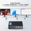 MeLE Quieter HD3 Fanless Mini PC Windows 11 Pro Celeron N5105 8GB 128GB Industrial IoT Computer, SSD HDD Gigabit Ethernet PXE 4K 5