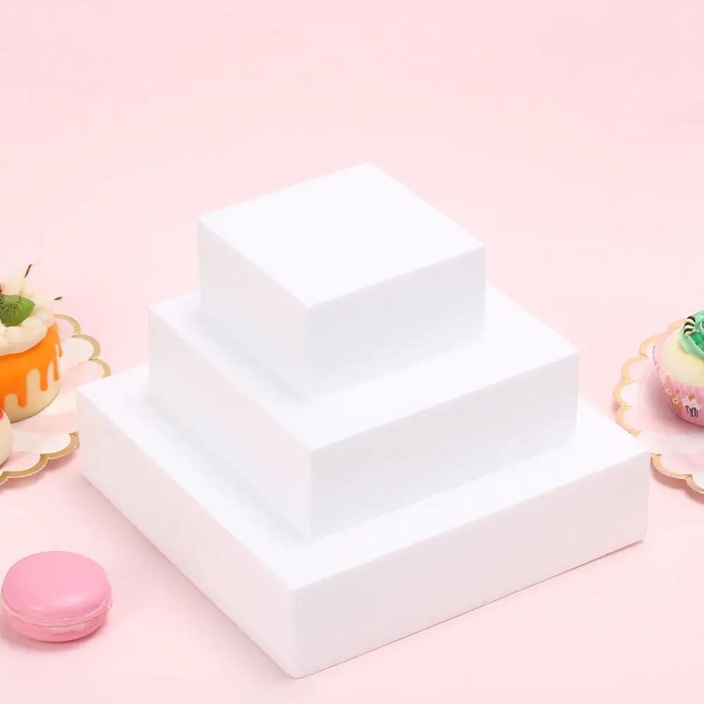 White Foam Cake Mould for Decorating and Display