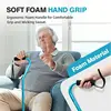 Adjustable Quad Cane Walking Stick for Seniors Adults Aluminum Walking Cane with 4-Pronged Base for Extra Balance & Stability 3